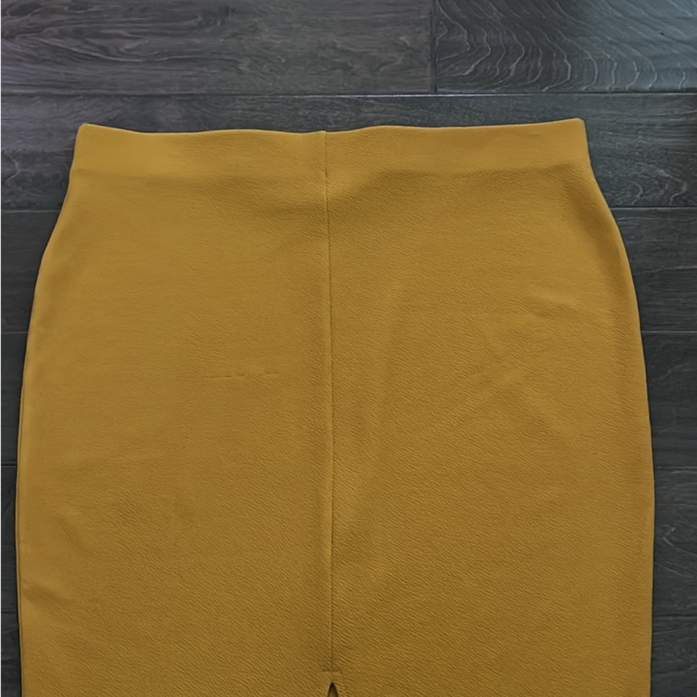 Gold Midi Pencil Skirt for Work
